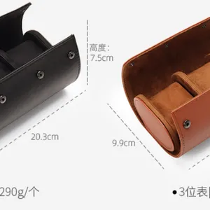 Bolsa de reloj de calidad y moda con diferentes estilos, con exterior de cuero sintético (PU) e interior de terciopelo thumbnail-4