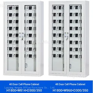 Heavy Duty Steel Mobile Phone Charging Station With Smart Lock System - Industrial Electronic Device Storage Locker thumbnail-3