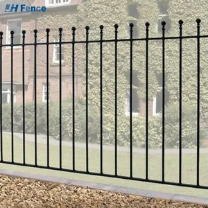 Quality Garden Security Wrought Iron Steel Fence Security Commercial Residential Metal Fence Panels thumbnail-4