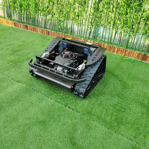 Industrial Petrol Cordless 0~6km/h Radio Control Electric Slope Mower With Rubber Track thumbnail-1