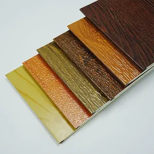 Durable Fire Resistant Metal Carved PU Sandwich Panel for Outdoor Building Decoration thumbnail-2