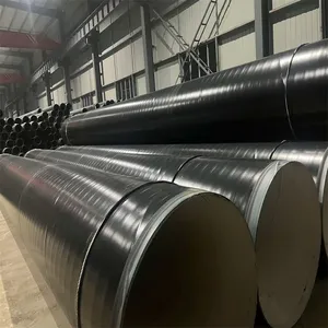 Epoxy Coal Tar Anti-Corrosion Steel Pipe Three Oil Two Cloth Buried Sewage Water Pipeline Carbon Spiral Steel Pipe thumbnail-4