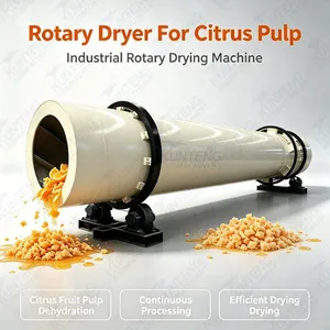 Rotary Dryer for Citrus Pulp Industrial Rotary Drying Machine Citrus Fruit Pulp Dehydration Processing Equipment EPC thumbnail-1