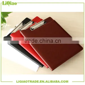 4 Colors Customizable PU Leather Double Sided Clip Board for Office Gift Supplier's Choice thumbnail-1