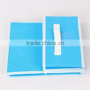 Folded Non-woven Fabric Storage Bins thumbnail-2