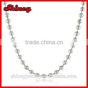 Factory Customize Pvd Plating High Quality 28" 2.5mm Hip Hip Bead Chain thumbnail-1