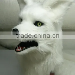 (White Wolf) Factory Wholesale Halloween Party Mask Animal Mask Quality Choice thumbnail-2