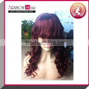 New Fashion Human Hair Long Straight Free Part Hand Tied Black Brazilian Human Hair Silk Top Full Lace Wig thumbnail-1
