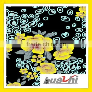 Flower Print Polyester Knitting Scuba Fabric thumbnail-1