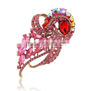 Wholesale Colored Rhinestone Brooch Jewelry thumbnail-3