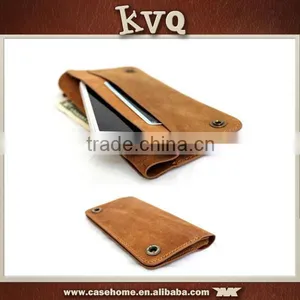 Brown Wallet Leather Case for Huawei P8 Lite , Phone Case for Samsung Galaxy J1 thumbnail-1
