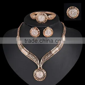 Manufacturers,Gold Jewellery Gold Plated Jewelry Set Zircon Jewelry Set thumbnail-3