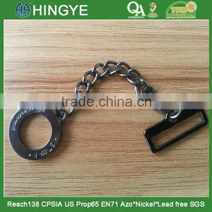 Ring and Rectangle Buckle With Chain Metal Badges -- M1762 thumbnail-1