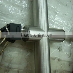 Glass Door Double Key Handle With Lock thumbnail-5