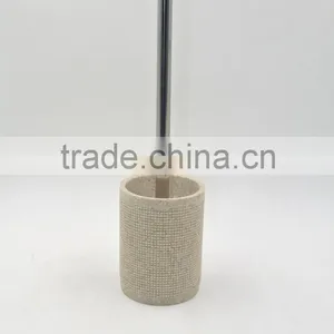 Lattice Pattern Polyresin Sandstone Bathroom Accessories Set thumbnail-6