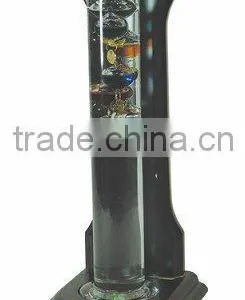 Colorful Galileo Thermometer With Wood Frame thumbnail-2