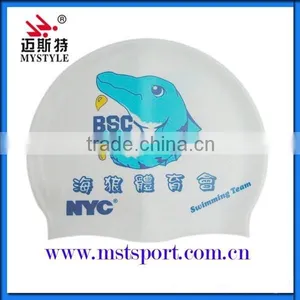 Eco-friendly Adult Customized Swimming Caps Silicone thumbnail-5
