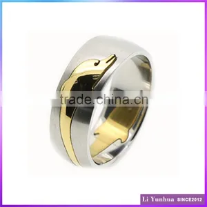 Stainless Steel Wire Cut Gold Plated Animal Rings thumbnail-1