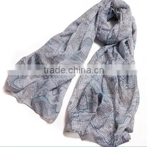 Wholesale China Custom Logo Good Quality Silk Shawl Scarf thumbnail-5