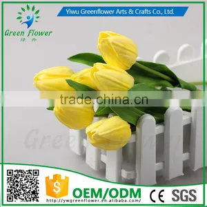 2016 Wholesale Latex PU Artificial Flowers Real Touch Bouquet For Wedding Bridal Decor Display Flower thumbnail-1
