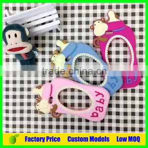 Monkey Baby Feeder Custom Silicone Mobile 3d Phone Case for Iphone 6 6plus Cell Phone Back Cover Case thumbnail-2