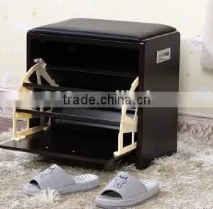 FengYu Style Modern Wooden Shoe Rack thumbnail-1