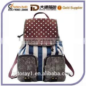 Girls Canvas Satchel Backpack Bag Satchel School Bag thumbnail-1