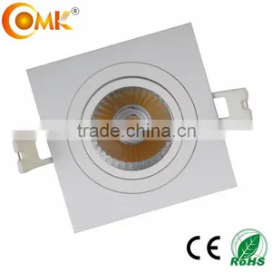 7w Square Ajustable Recessed COB Downlight thumbnail-1