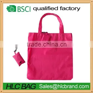 Wholesale Reusable Eco Friendly Folding Shopping Bag With Small Pouch thumbnail-1