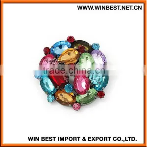2015 Hot Selling Decorative Rhinestone Brooch, Bridal Rhinestone Brooch for Dress,rhinestone Brooch for Dress thumbnail-1