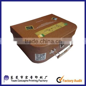 Custom Paper Tooling Box Suitcase Box With Lock and Handle thumbnail-2