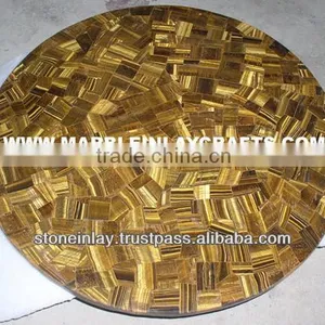 Tiger Eye Stone Tables Tops thumbnail-1