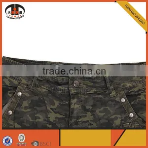 Custom Military Style Spandex Camo Shorts Wholesale for Men thumbnail-4