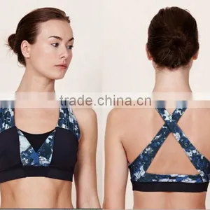 Santic Custom Fitness Sports Bra Wholesale Woman Cool Sport Wear thumbnail-1