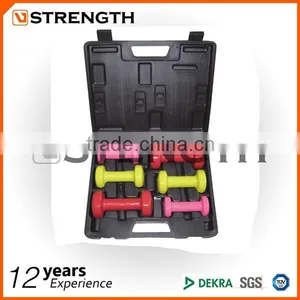 VINYL/NEOPRENE DUMBBELL SET,12KG,colorful Dumbbell Set thumbnail-2