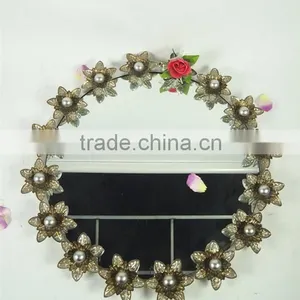 French Style Decorative Diamond Framed Wall Mirrors thumbnail-1