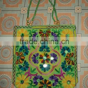 Green Indian Bags Heavy Embroidery thumbnail-1