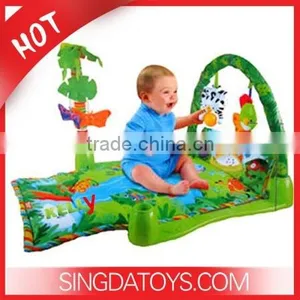 Hot!No. 3059 Funny 3 in 1 Baby Gym Non-toxic Play Mat With Music thumbnail-1
