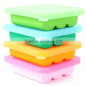 BPA Free Silicone Baby Blocks Freezer Storage Container thumbnail-3