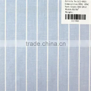 32s/2*12 Stripe Yarn Dyed Linen and Cotton Fabric thumbnail-4