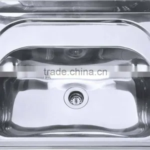 Wallmounted Washbasin Stainless Steel Bathroom Sink thumbnail-1