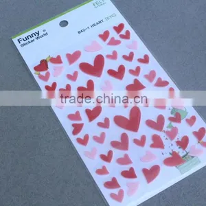 High Quality Die Cut Felt Fabric Sticker/Loving Heart Shape Felt Sticker thumbnail-1
