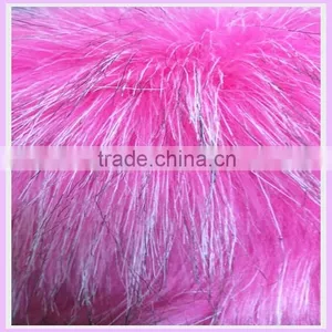 100% Acrylic 65mm Heavy Weight Jacquard Faux Fur Fabric Tip Printed Fur Fabric for Fashion Cloth China Supplier thumbnail-4