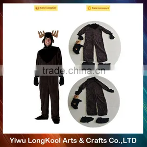 Wholesale Best Selling Adult Cosplay Costume Plush Reindeer Christmas Costume thumbnail-1