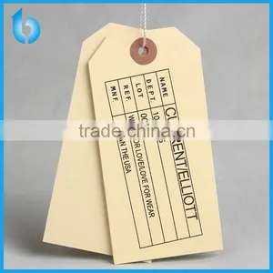 2016 Directly Factory Custom Irregular Shape Logo Paper Hangtag for Jeans T-shirt thumbnail-1