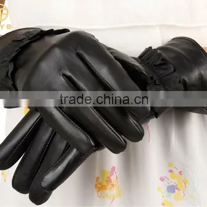 Ladies Warm Fashion Winter Top Goat Leather Dressing/dress Gloves for Touch Screen thumbnail-1