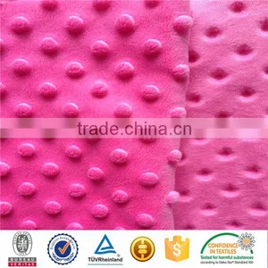2015 Newest Design Hot Selling Oeko-tex 100 and SGS Print New Design of Minky Dot Heart Design Minky Knit thumbnail-1