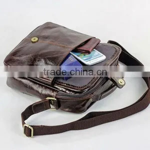 2016 Factory Price Briefcase Retro Leather Briefcase Men's Travel Briefcase thumbnail-5