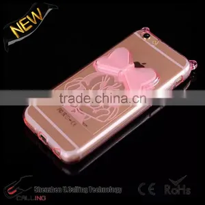 Cute Mickey Mouse Stand TPU Clear Cover For IPhone 6s thumbnail-1