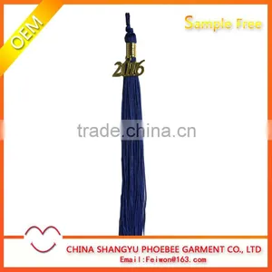 Hot Sell Graduation Cap Navy Tassel With Gold 2016 Charms thumbnail-1